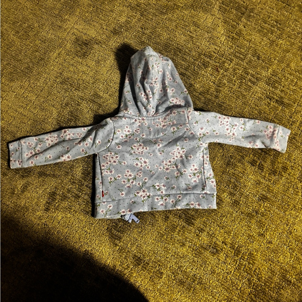 Levi's Kids Floral Gray Hoodie